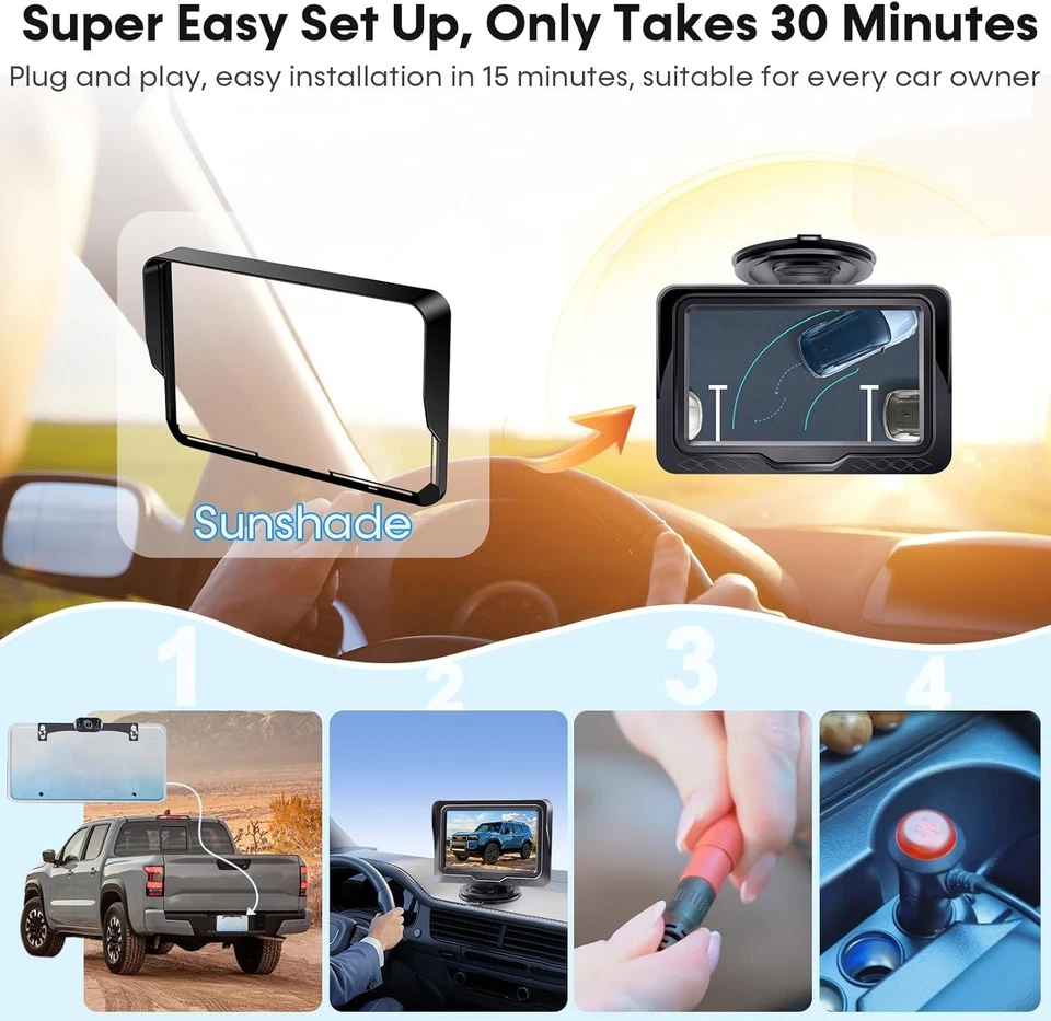 Waterproof Rear View Camera for Car Truck SUV - Image 4 of 4
