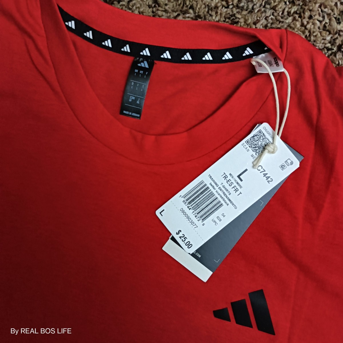 Jun Adidas T-shirt Better Scarlet/Black.. Men's Size 3XL | eBay