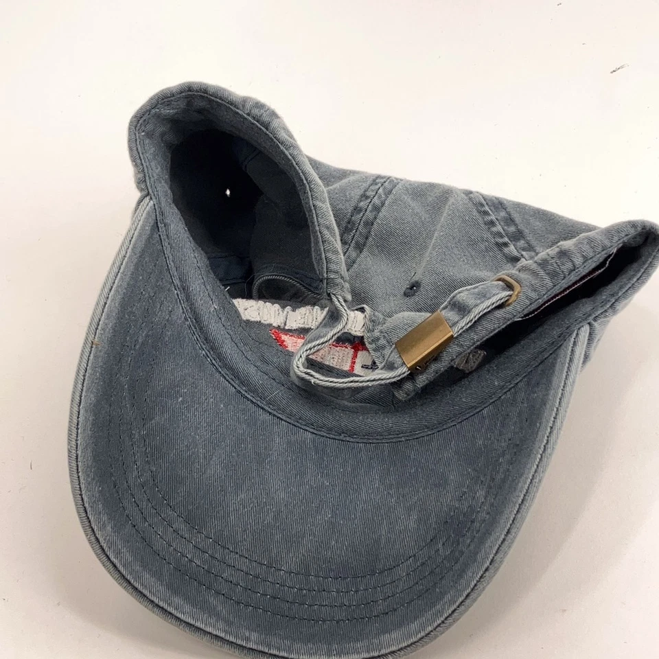 Museo Marítimo de Maine gris algodón gorra muerta hebilla ancla trasera bandera Foto 3 de 4