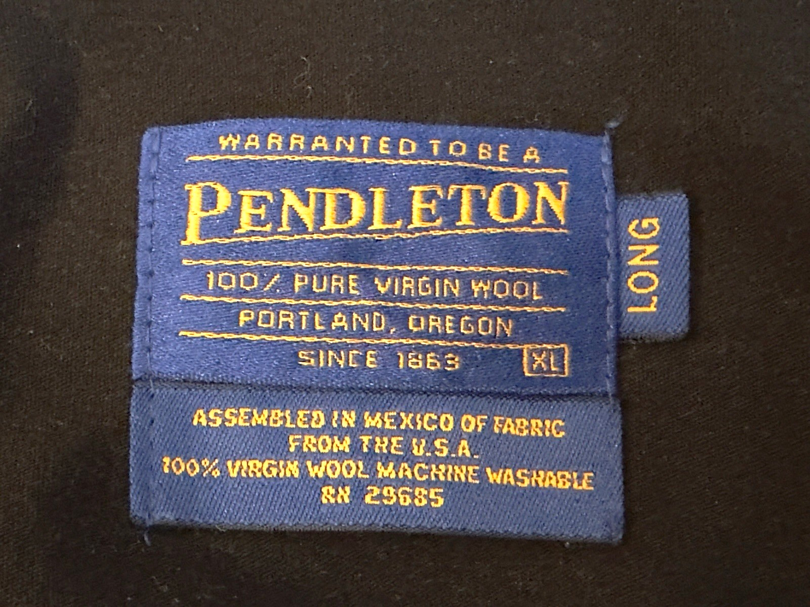 Pendleton Virgin Wool Plaid Shirt Loop Collar Siz… - image 15