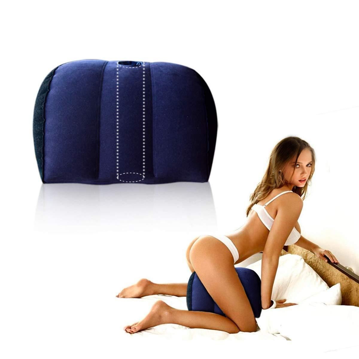 Sex Toy Cushion Pillow Mount Inflatable Sex Cushion Couples Sexual Position Blue