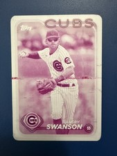2024 TOPPS SERIES 1 DANSBY SWANSON MAGENTA PRINTING PLATE #164 1/1 BRAVES