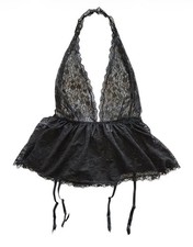 Victoria Secret Black Lace Lingerie Size L New Without Tags