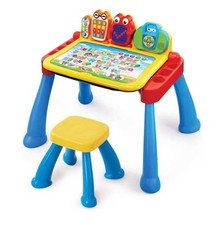 VTECH TOUCH AND LEARN ACTIVITY DESK DELUXE WITH CHAIR CHALKBOARD  ART STATION 