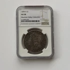 1890 S  Morgan Dollar NGC AU58 San Francisco Silver $1 Coin Circulated