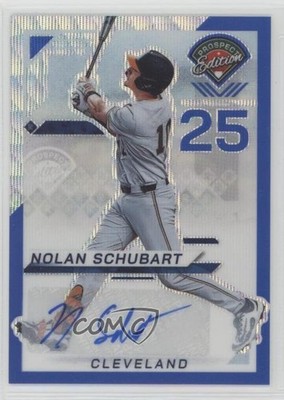 2025 Prospect Edition Blue Wave Prizm Signatures 19/75 Nolan Schubart Auto 2o7