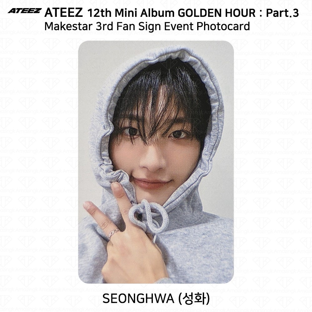 ATEEZ 12th Mini Album Golden Hour Part.3 MakeStar 3rd Fan Sign