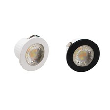 Mini Faretto LED da Incasso 3W 220v Switch Rotondo Bianco/Nero F.I.30-40mm