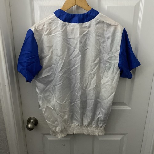 Vintage 80s Jes Sport Miami Windbreaker Jacket Short Sleeve USA Size S - Picture 4 of 4