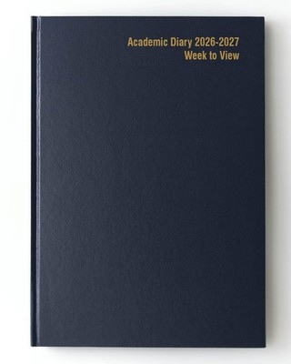 Imprint 2026-2027 A4 Academic Diary - Mid-Year Week-to-View A4, Navy Blue 