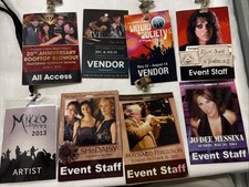 Lote de 6 pases de eventos y escenarios, 2004 2005 2013 2014 