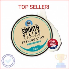 Smooth Viking Hair Clay for Men - Strong Hold, Hair Cream for Men, Clay Pomade f