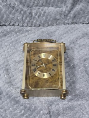 Vintage Acctim elektrische batteriebetriebene Tischmantelwagenuhr 