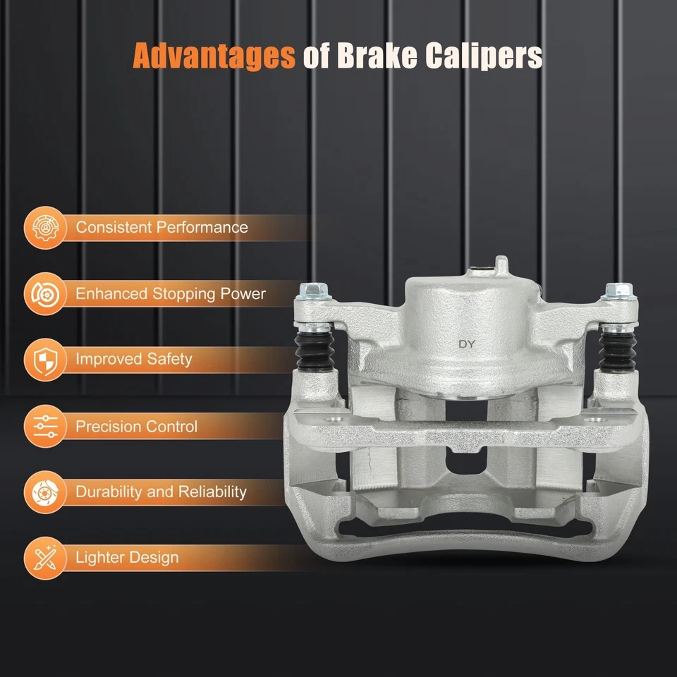 Pinzas de freno delanteras derecha para 97-2001 Honda CR-V 95-1998 Acura TL con soporte Foto 3 de 4