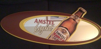 Amstel Light Mirror Beer Sign 31 1/2  X 13