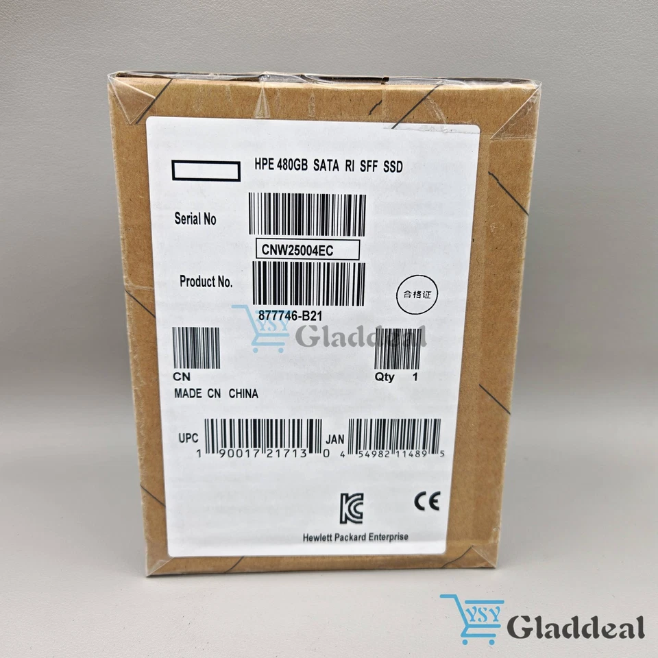 VK000480GWJPE HPE Sub PN SEALED HPE 480GB SATA 6G RI SFF SC DS SSD - Image 2 of 4