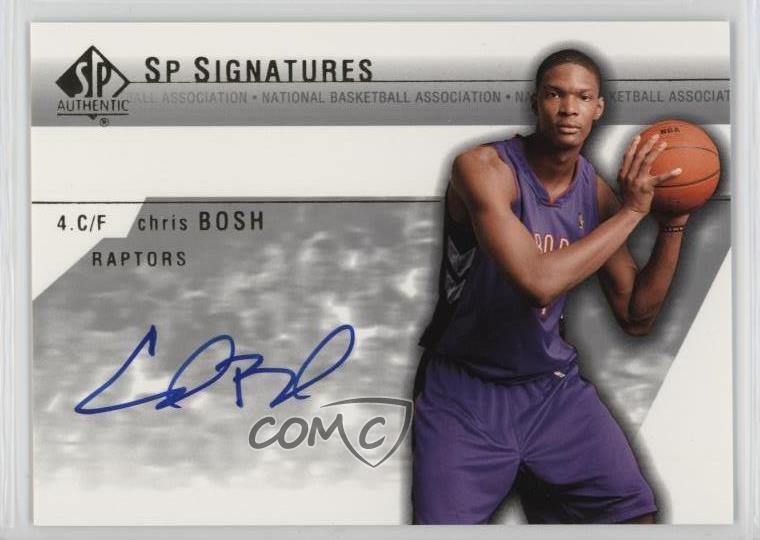 2003-04 SP Authentic SP Signatures Chris Bosh #CH-A Auto HOF e6p