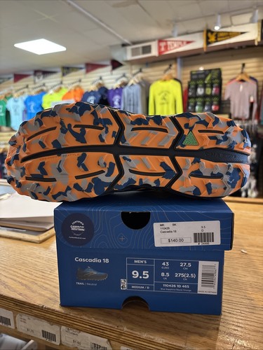 Brooks Cascadia 18 - Hombre 9.5 - Zafiro Azul/Negro/Naranja - Imagen 5 de 5