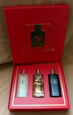 GIORGIO ARMANI Acqua di Gio 3x 15ml Acqua di Gio, Absolu & Profondo GIFT SET New