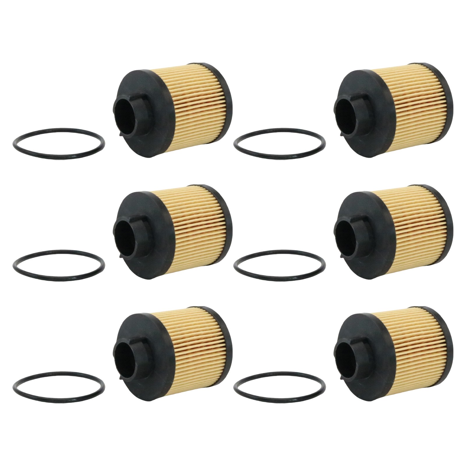 6 Piece Set Oil Filters Replacement For Lamborghini Gallardo 2004-2008