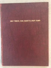 Handwritten manuscript Early Tobacco, Cigar,  & Snuff philately stamp reference