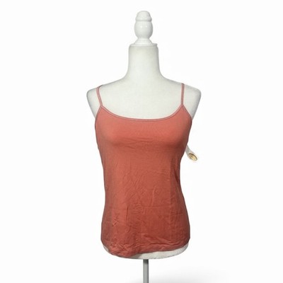 Talbots Classic Cami Tank Top Size Large NWT Coral Pink Stretch Layering