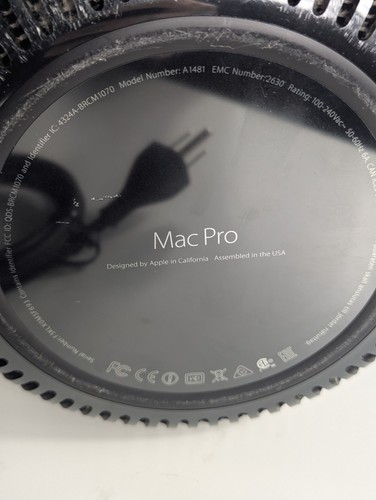 Apple Mac Pro A1481, 3.5GHz 6-Core, D500, 256GB SSD, 32GB DDR3, aka Trash Can - Photo 5/11