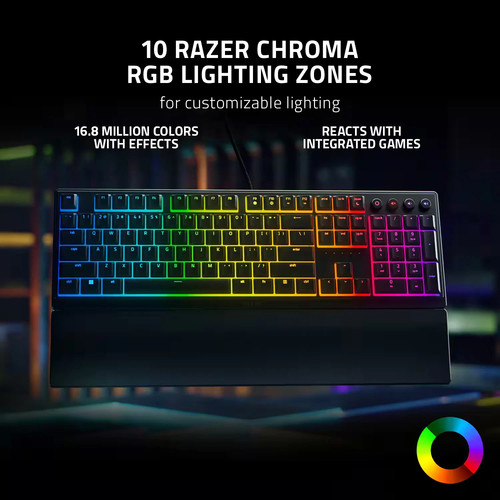 NUOVA tastiera da gioco Razer Ornata V3 RGB - inglese USA, interruttori a membrana mecha - Foto 6 di 6