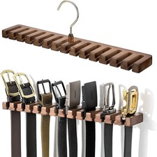1-12Pcs Multifunctional Belt Organizer Hanging Tie Rack Belt Hanger Clothes Rack