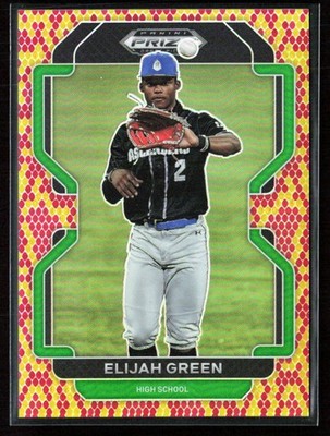 Elijah Green 2022 Panini Prizm Draft Picks Dragon Scale /25 #PDP5 IMG Academy