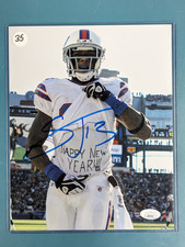 Stevie Johnson 13 WR Buffalo Bills NFL Football Signed Autograph JSA 8x10 Photo