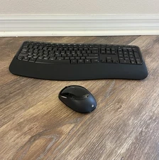 Microsoft Windows Wireless Comfort 5050 Desktop Keyboard with Mouse NO DONGLE