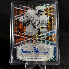 2024 Panini Spectra | Auto Marv Fleming #SIG-MFG Gold Prizm /10 | Dolphins