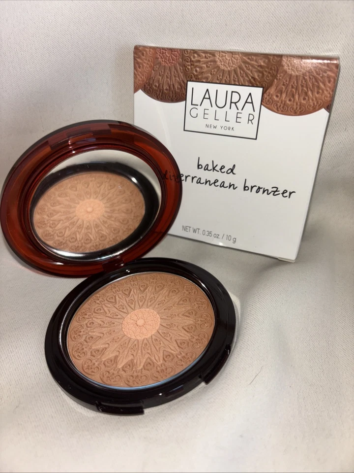 LAURA GELLER Baked Mediterranean BRONZER 0.35 oz MOROCCON BRONZE NEW IN BOX - Image 3 of 4