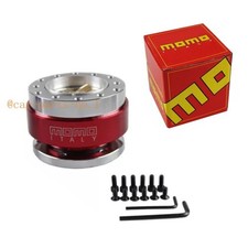 Momo Red Steering Wheel Quick Release Hub Adapter Snap Off Boss Kit Universal Momo Red Steering Wheel Quick Release Hub Adapter Snap Off Boss Kit Universal