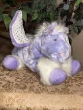 Vintage Animal Alley Purple Winged Pegasus Horse Pony 17  Plush Commonwealth Toy