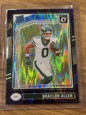 2024 Panini Donruss Optic Rated Rookie Braelon Allen Purple Shock Prizm Jets