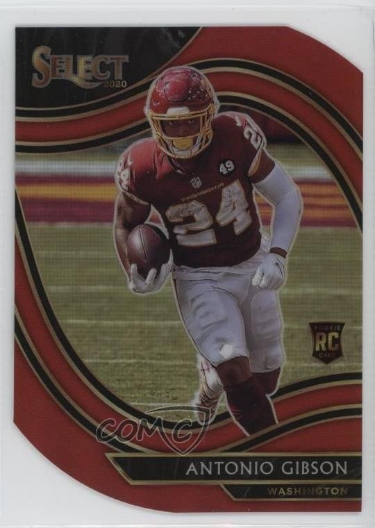 2020 Panini Select Field Level Red Prizm Die-Cut Antonio Gibson #372 8d4
