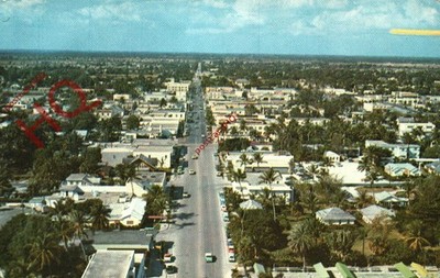 Ansichtskarte -: Delray Beach, Blick nach Westen auf Atlantic Ave