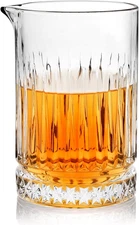 Cocktail Mixing Glass - Premium 21Oz - Solid, Stable, Sturdy Hand Blown Crystal 