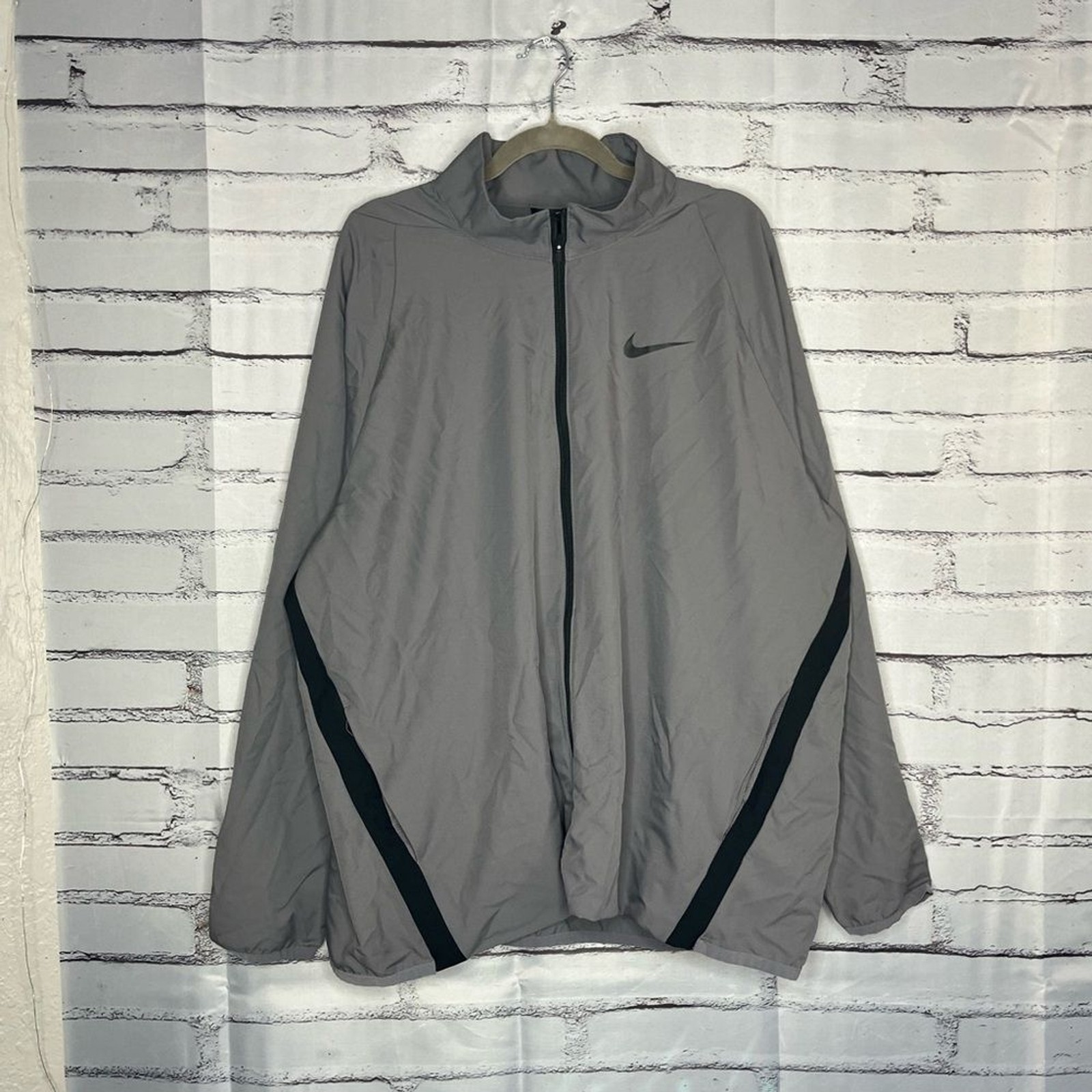 SACAI X NIKE Giacca a vento Nike Dri FIT zip XXL grigio nero performance zip atletica