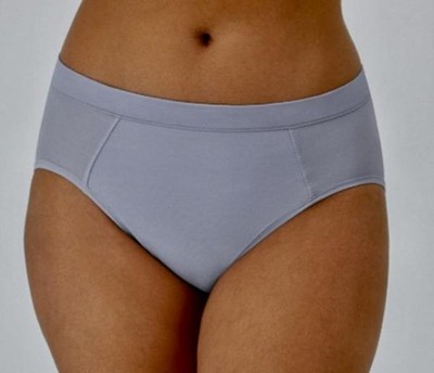 BALI One Smooth U Second Skin Micro Silver Grey Hi Cut Panty Womens S M L XL 2XL