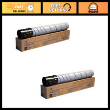 Lot of 2 Genuine Black Toner Cartridges for Konica Minolta bizhub C458 C558 C658