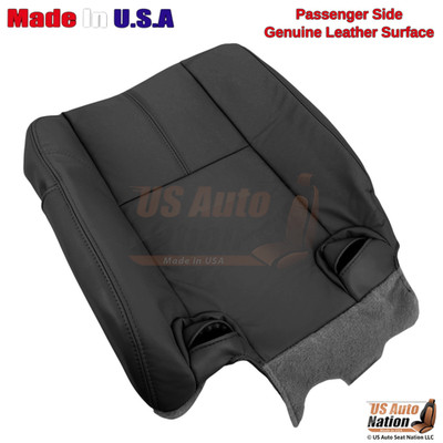 2007-2013 For Chevy Tahoe Genuine Leather 2nd Row Passenger Top Seat Cover Ebony