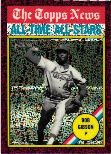2025 Topps Heritage All-Time Red Sparkles - Bob Gibson (#342)  Cardinals