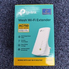 TP-LINK AC750 Dual Band Mesh Wi-Fi Extender TESTED RE200 - Free P&P