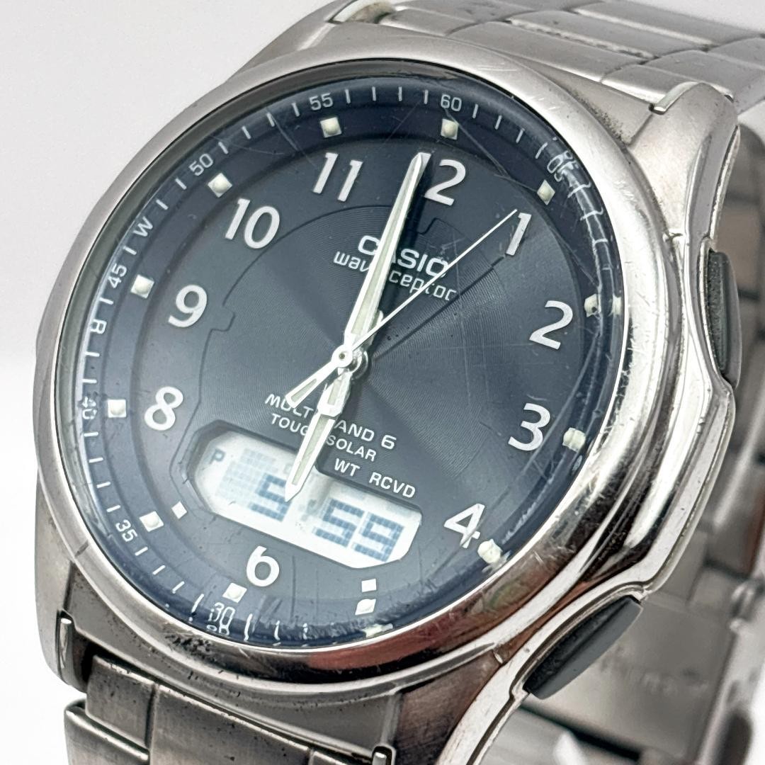 CASIO WVA-M630TDE-1AJF Waveceptor Solar Watch Stainless Stee