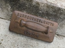 Antique / Vintage Burroughes & Watts. London. Snooker / Pool Table Iron Doorstop