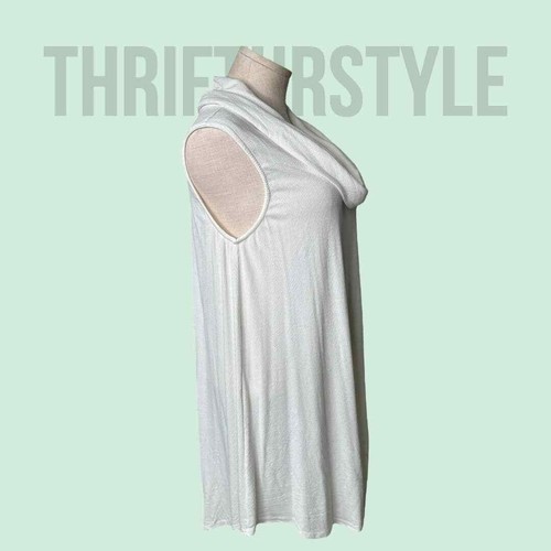Umgee Cowl Neck Sleeveless Tunic Top Trapeze Tank Dress Flowy Comfy Large - Picture 5 of 8