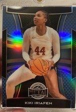 2025 Leaf Metal Women Sport RC Kiki Iriafen 5/8 Blue Holo Prismatic USC Trojans